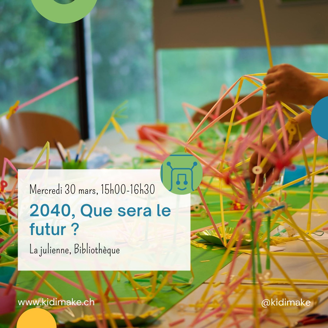 Atelier livre et numérique “2040, Que sera le futur ?”